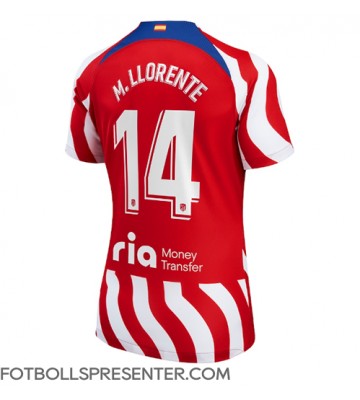 Atletico Madrid Marcos Llorente #14 Hemma Matchtröja Dam 2022-23 Kortärmad